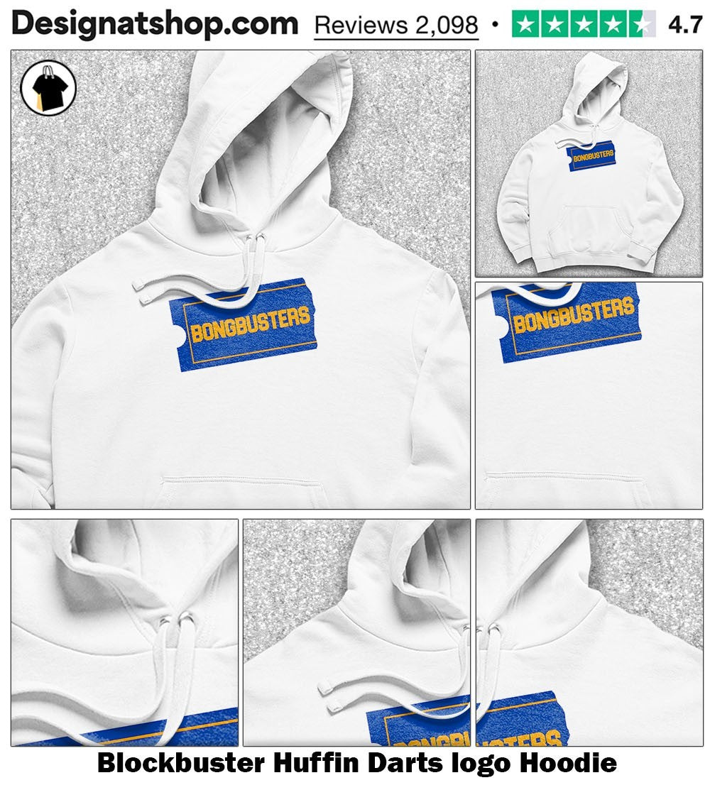Blockbuster Huffin Darts logo shirt