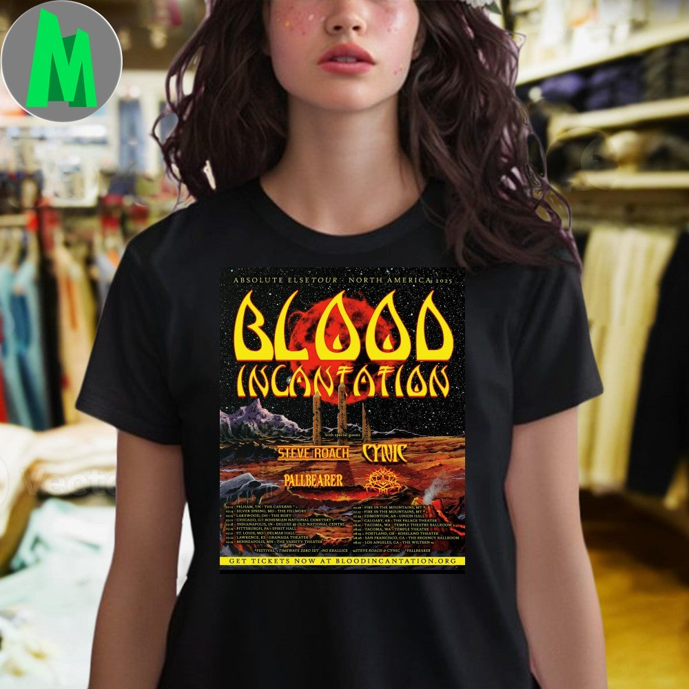 Blood Incantation Absolute Else North America 2025 Tour T-Shirt