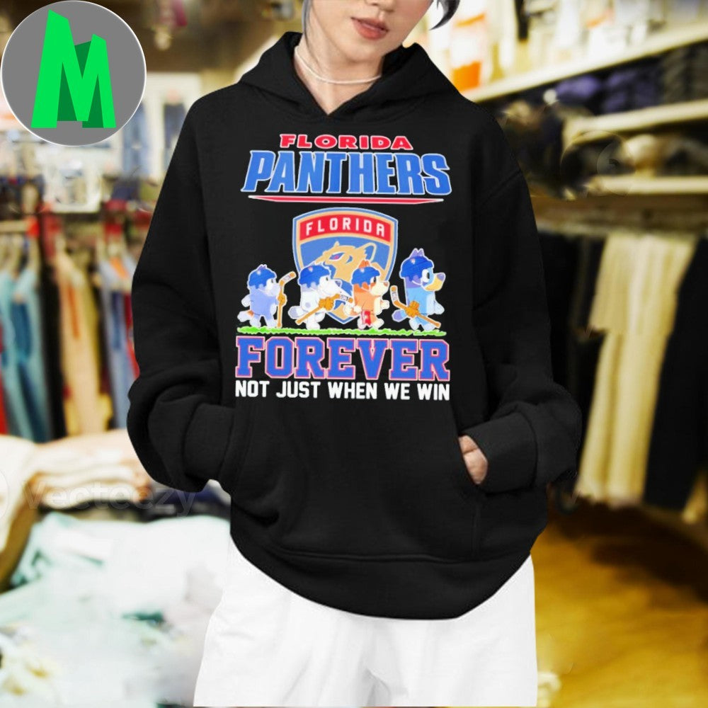 Bluey Florida Panthers Abbey Road Parody T-Shirt Hockey Fan Apparel Sports Cartoon Tee