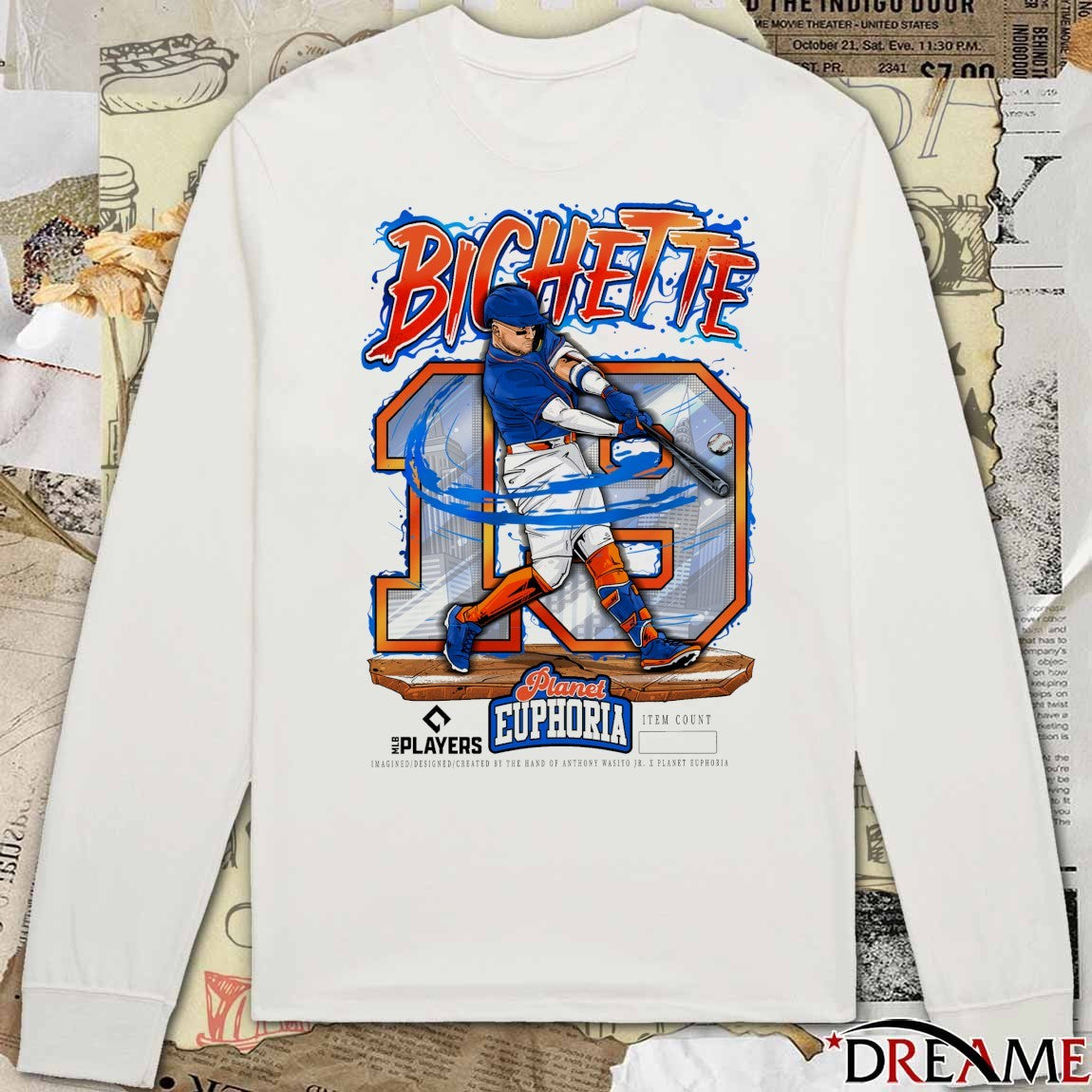 Bo Bichette New York Mets MLB 2026 Planet Euphoria Art t-shirt