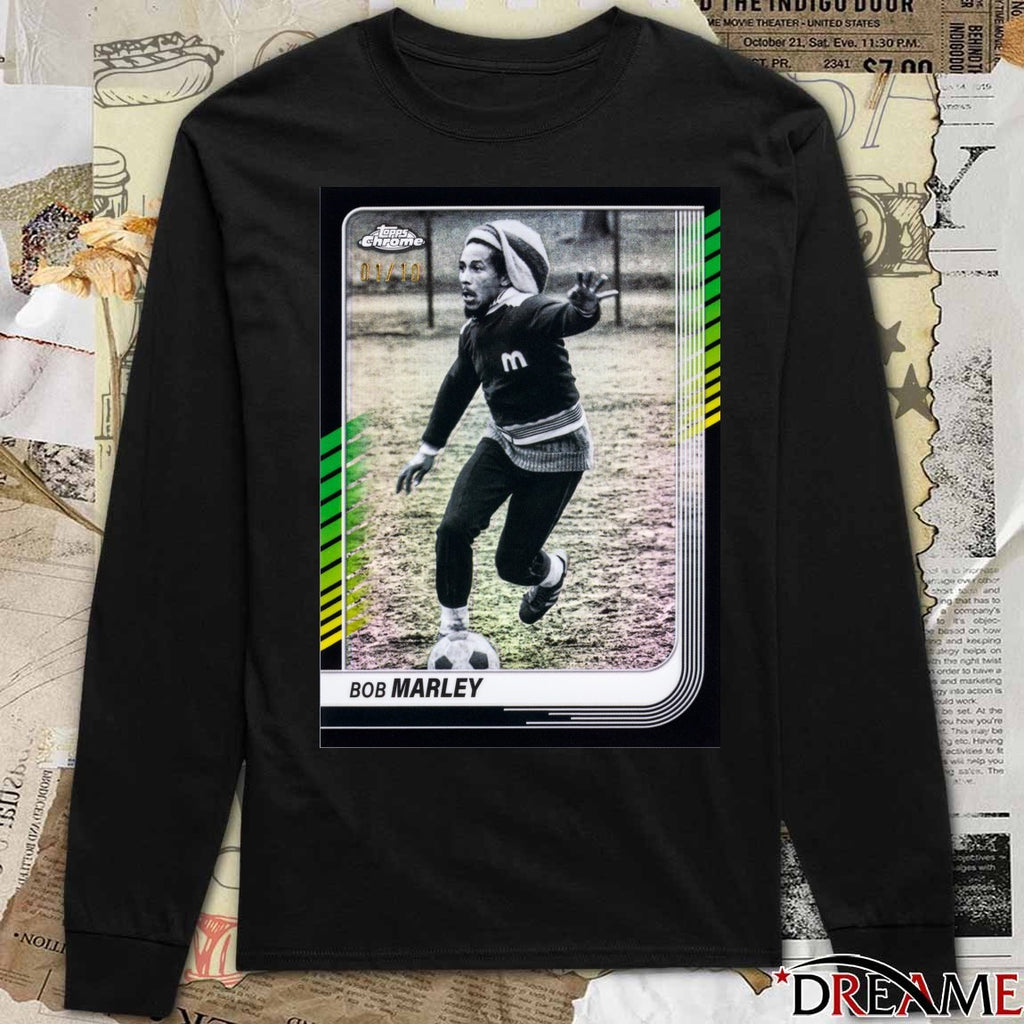 Bob Marley Topps Chrome MLS on Feb. 19 Poster t-shirt