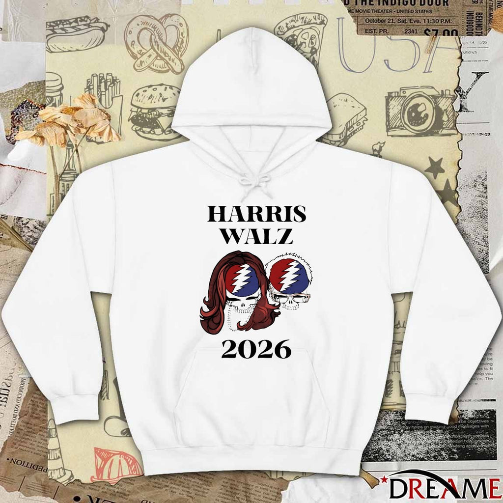 Bob Weir 1947-2026 Skulls Grateful Dead Harris Walz 2026 t-shirt