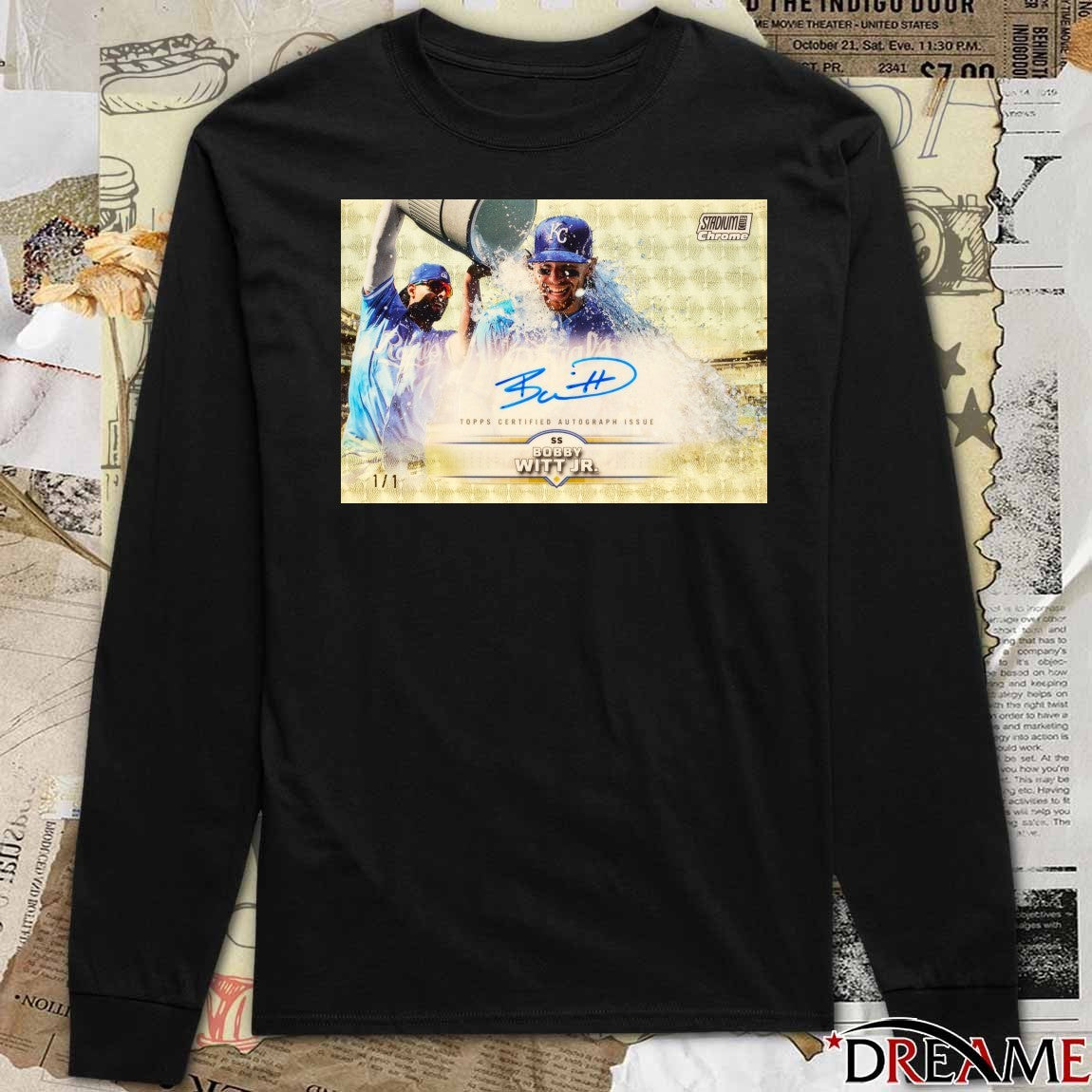 Bobby Witt Jr. Kansas City Royals Topps Certified Autograph Issue Signature Poster t-shirt