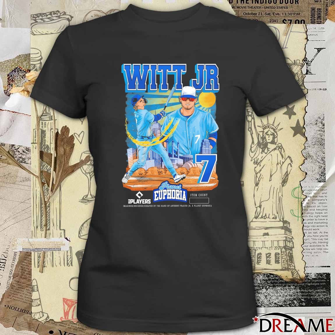 Bobby Witt Jr. V2 Kansas City Royals MLB Players Planet Euphoria Artwork 2026 t-shirt