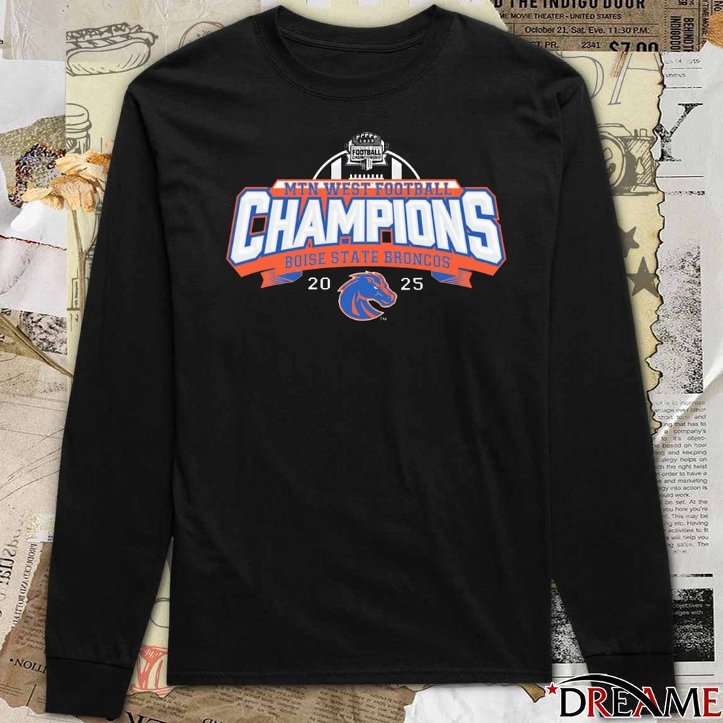 Boise State Broncos Football Mountain West Champions 2025 NIL t-shirt