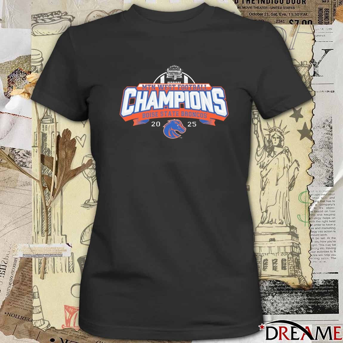 Boise State Broncos Football Mountain West Champions 2025 NIL t-shirt