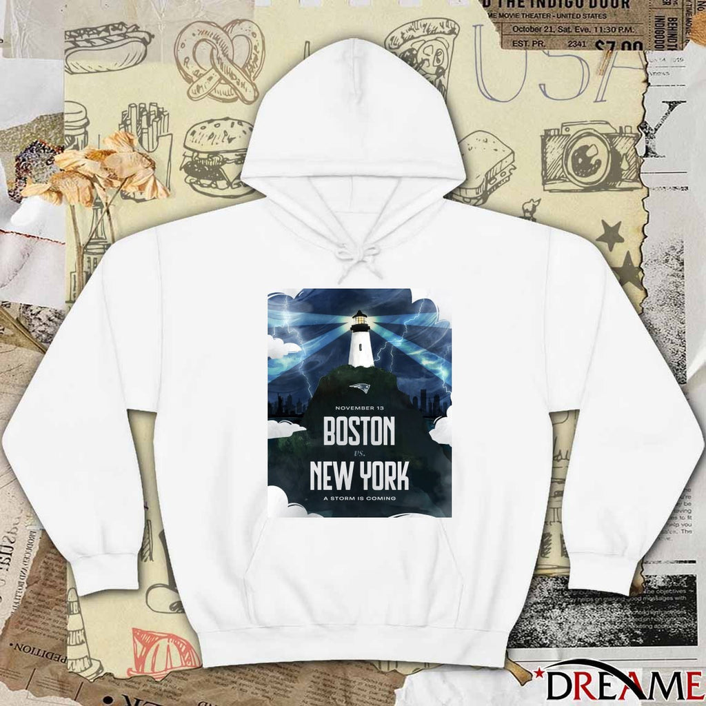 Boston vs. New York November 13 2025 A storm is coming Poster t-shirt