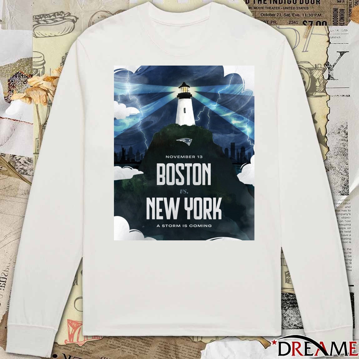 Boston vs. New York November 13 2025 A storm is coming Poster t-shirt