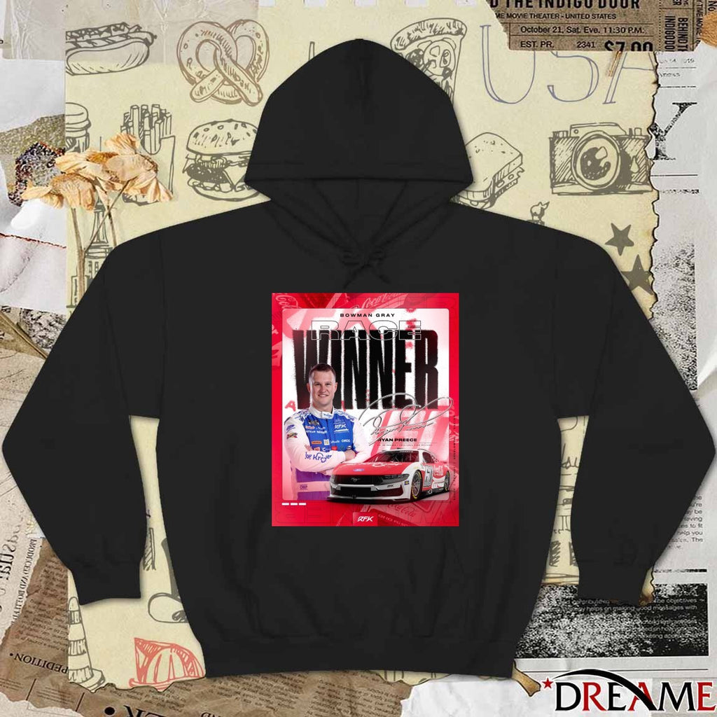 Bowman Gray Race Winner Ryan Preece Cup Series Signature Poster t-shirt