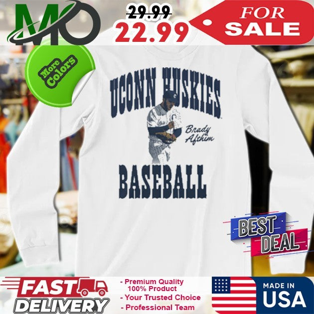 Brady Afthim Illustrated Uconn Huskies Baseball Shirt