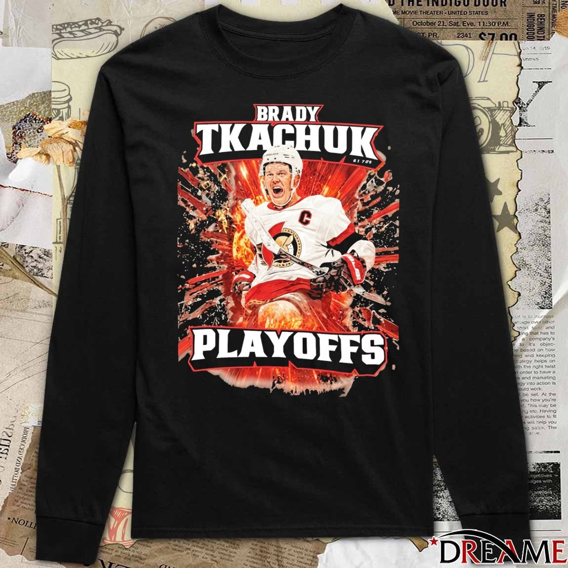 Brady Tkachuk Ottawa Senators 2026 NHL Men’s Hockey Playoffs Graphic t-shirt