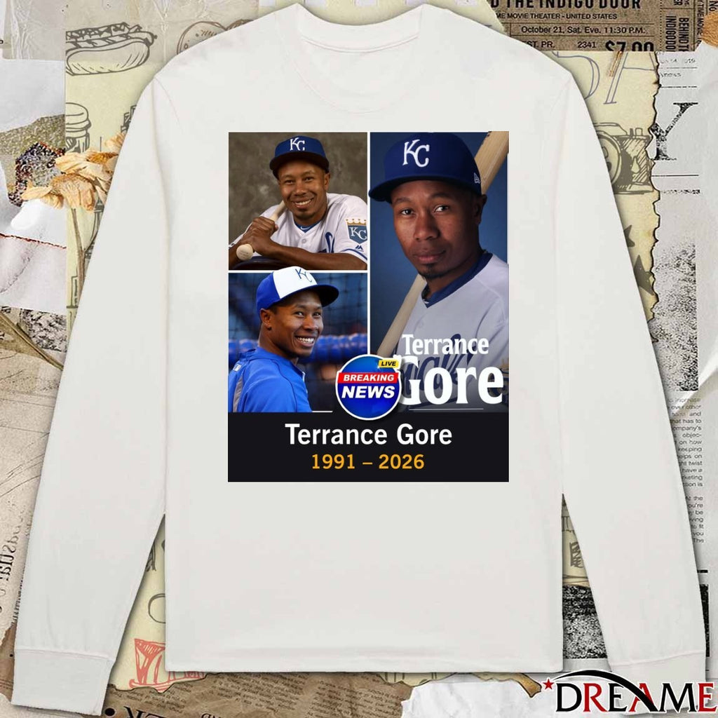 Breaking News RIP Terrance Gore 1991 – 2026 Poster t-shirt