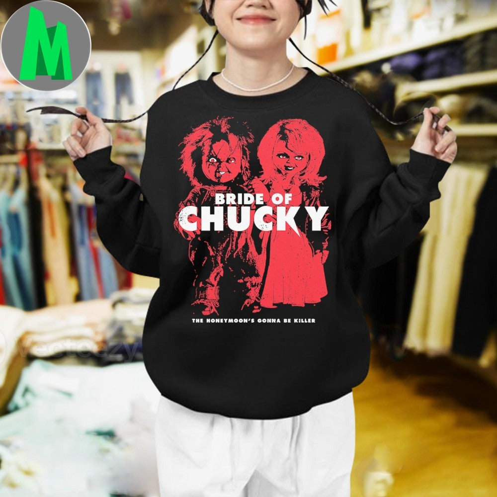Bride of Chucky Chuck & Tiffany Horror Movie T-Shirt