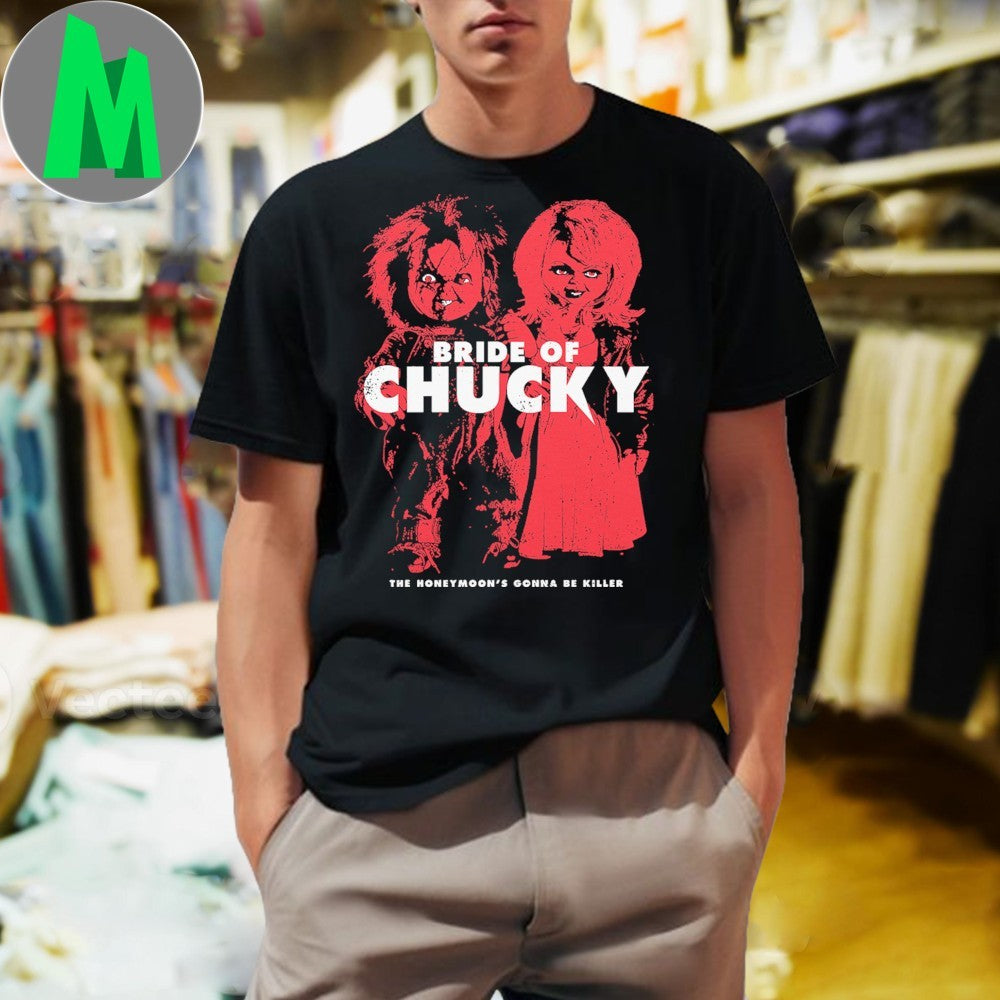 Bride of Chucky Chuck & Tiffany Horror Movie T-Shirt