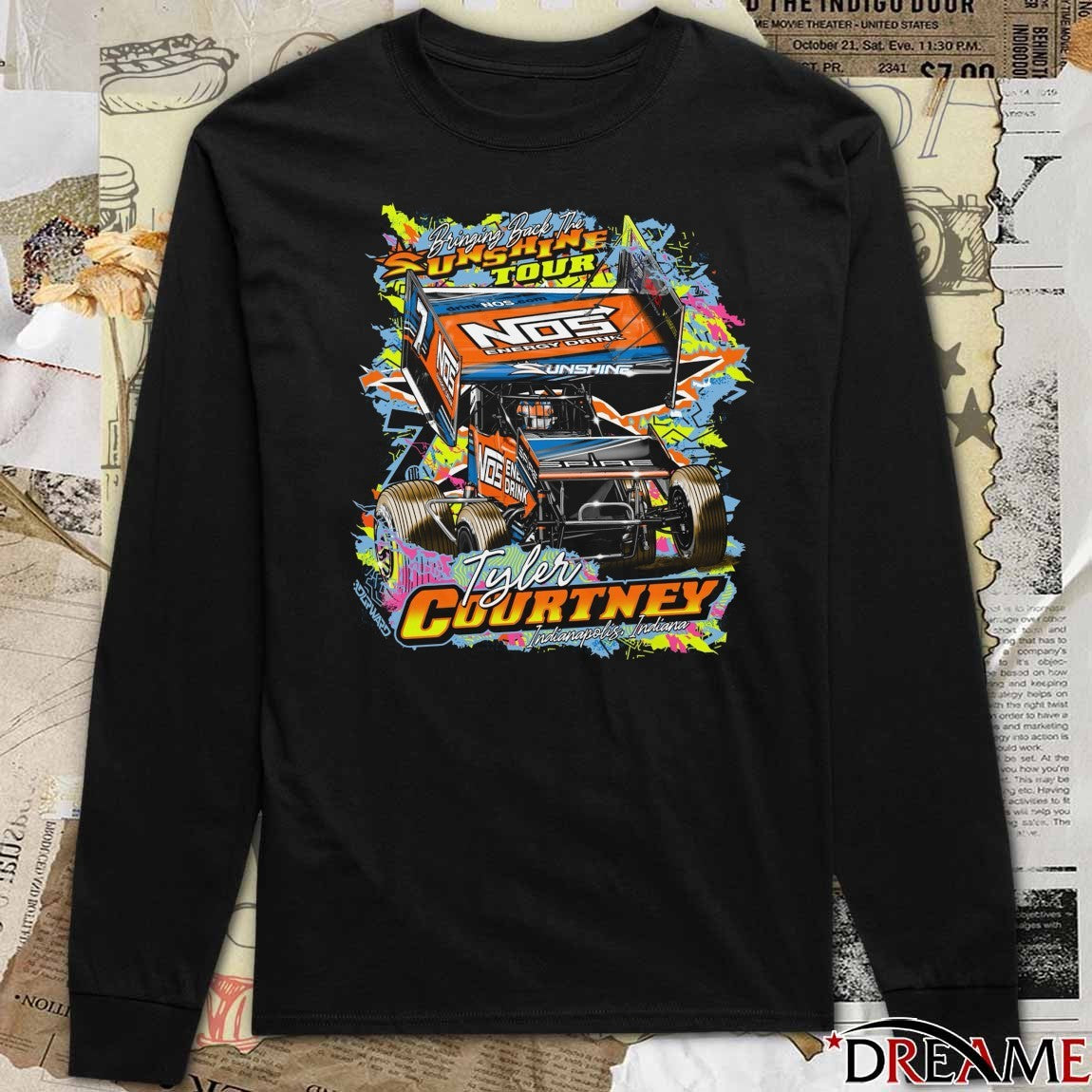Bringing Back The Sunshine Tour NDS Energy Drink Tyler Courtney Indianapolis IN t-shirt