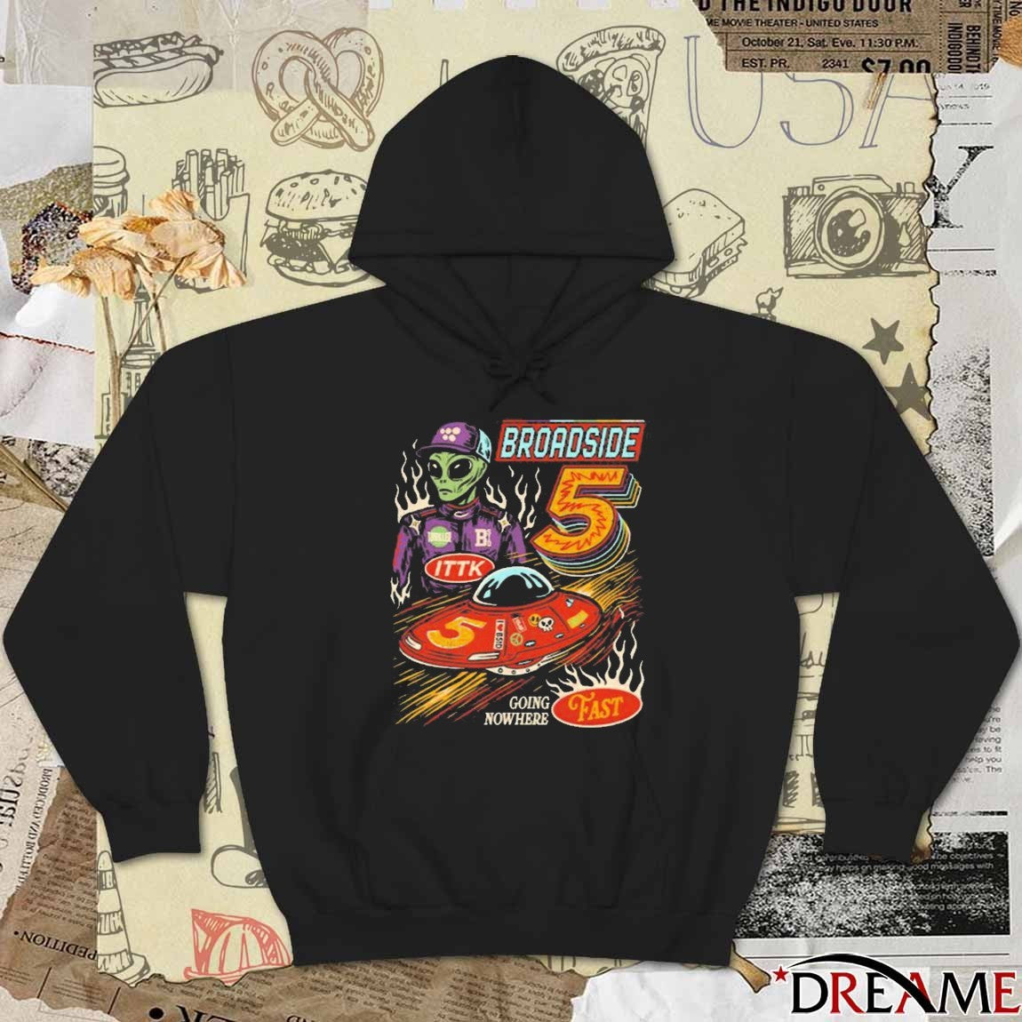 Broadside 5 Going Nowhere Fast NAS-STAR Alien t-shirt