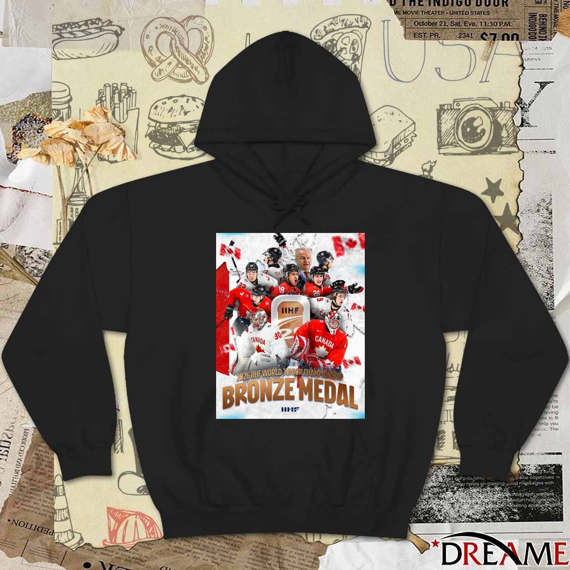 Bronze Medal 2026 IIHF World Junior Championship Poster t-shirt