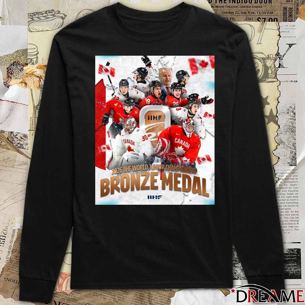 Bronze Medal 2026 IIHF World Junior Championship Poster t-shirt