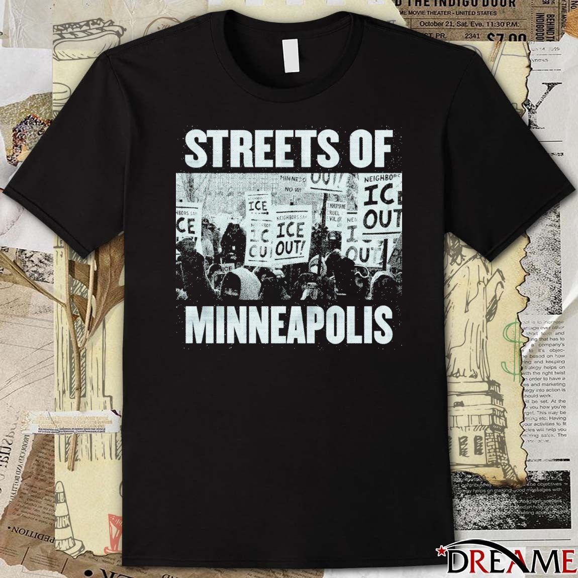 Bruce Springsteen Street Of Minneapolis Single Cover t-shirt