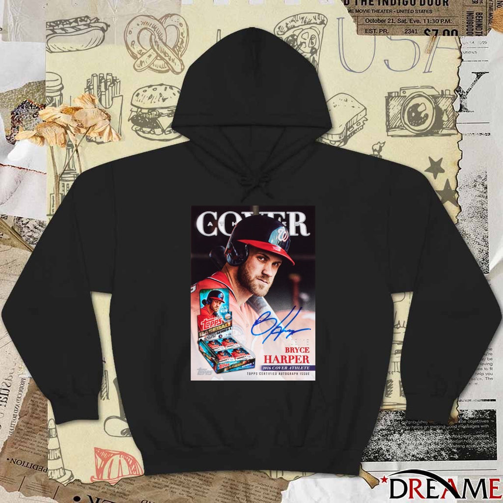 Bryce Harper 2026 Cover Athlete Topps Certified Autograph Issue Signature Poster t-shirt
