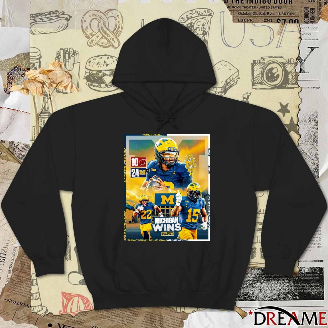 Bryce Underwood and Justice Haynes Michigan Wolverines Vs Wisconsin Badgers final score 24 – 10 Poster t-shirt