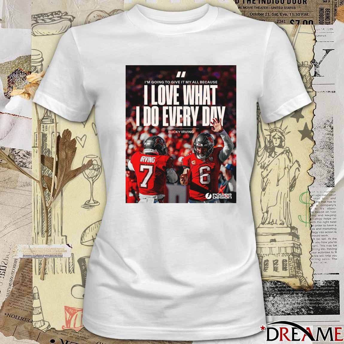 Bucky Irving Buccaneers I’m Going To Give It My All Because I Love What I Do Every Day Poster t-shirt