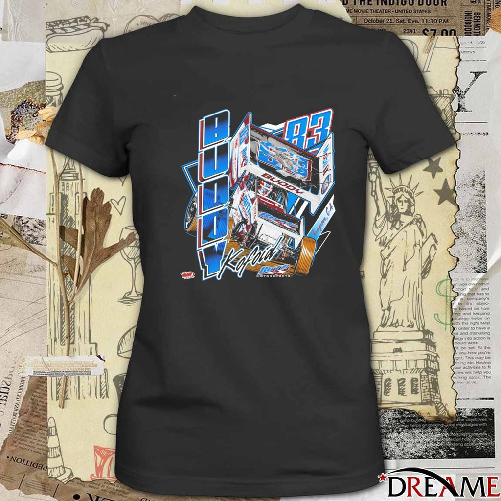 Buddy Kofoid 83 Racing Team Penngrove CA Roth Motorsports t-shirt