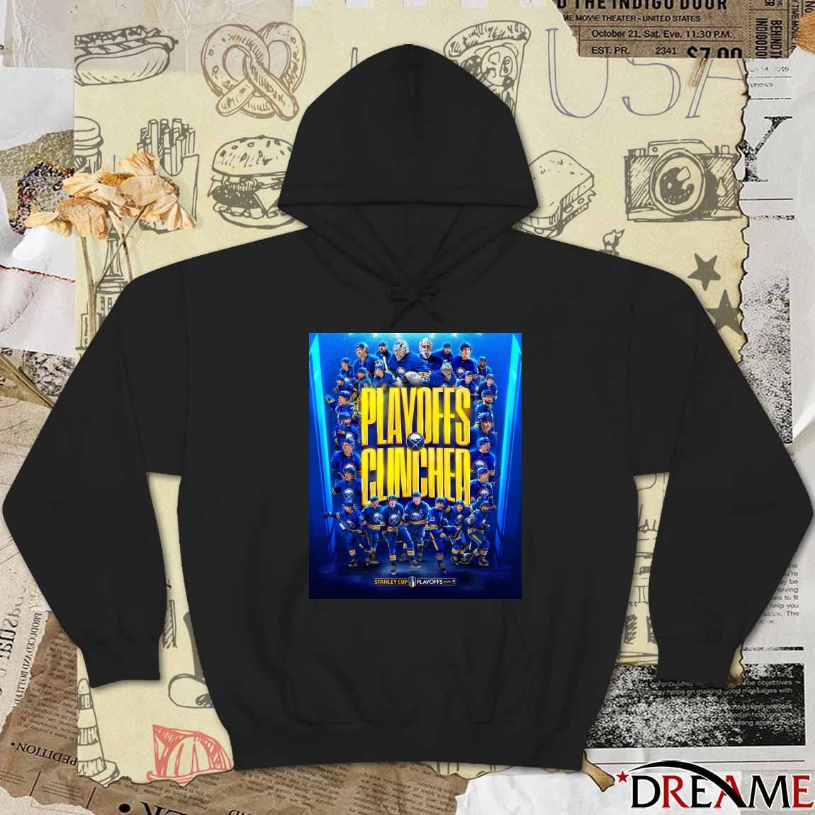 Buffalo Sabres Playoffs Clinched Stanley Cup Hockey Playoffs 2026 Poster t-shirt