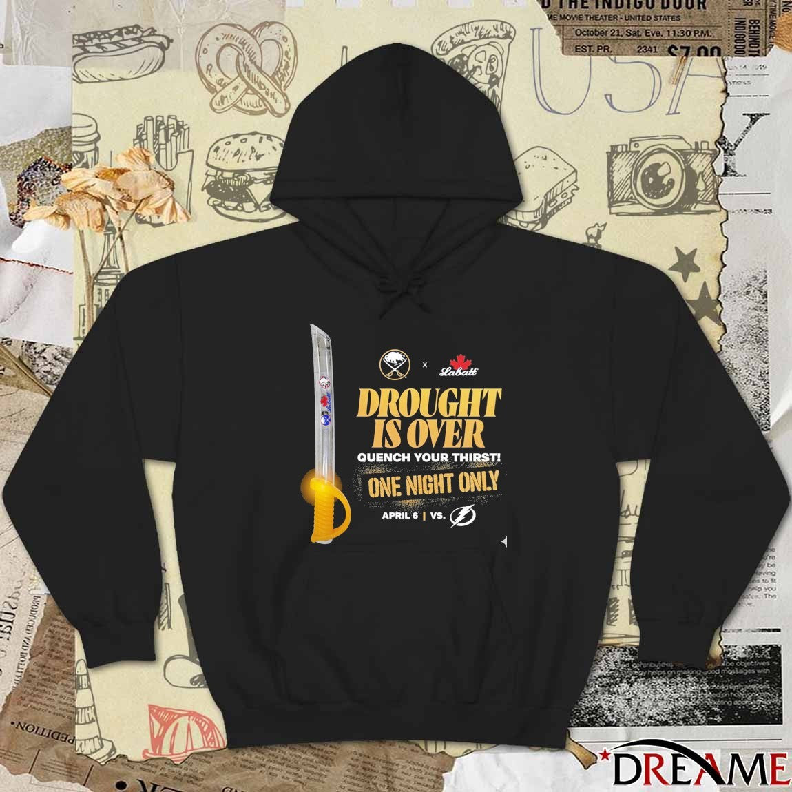 Buffalo Sabres x Labatt Drought Is Over Quench Your Thirst April 6 Vs Tampa Bay Lightning t-shirt