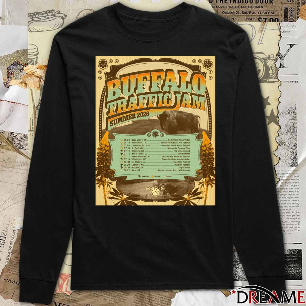 Buffalo Traffic Jam Summber 2026 Tour Dates May 24 – Aug 22 Poster t-shirt