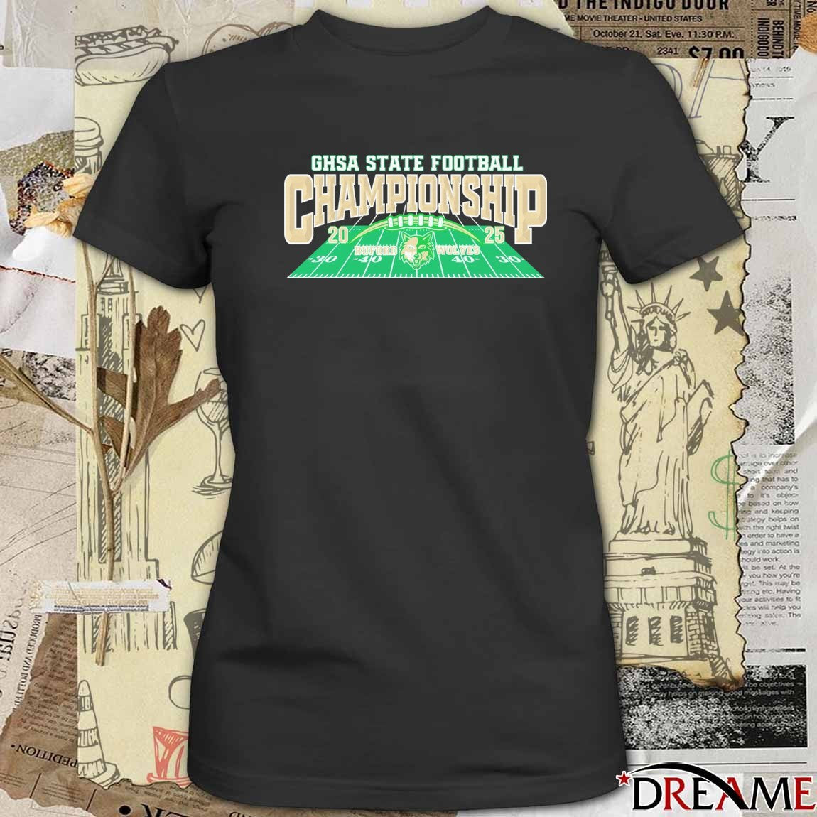 Buford Wolves 2025 GHSA State Football Championship Logo t-shirt