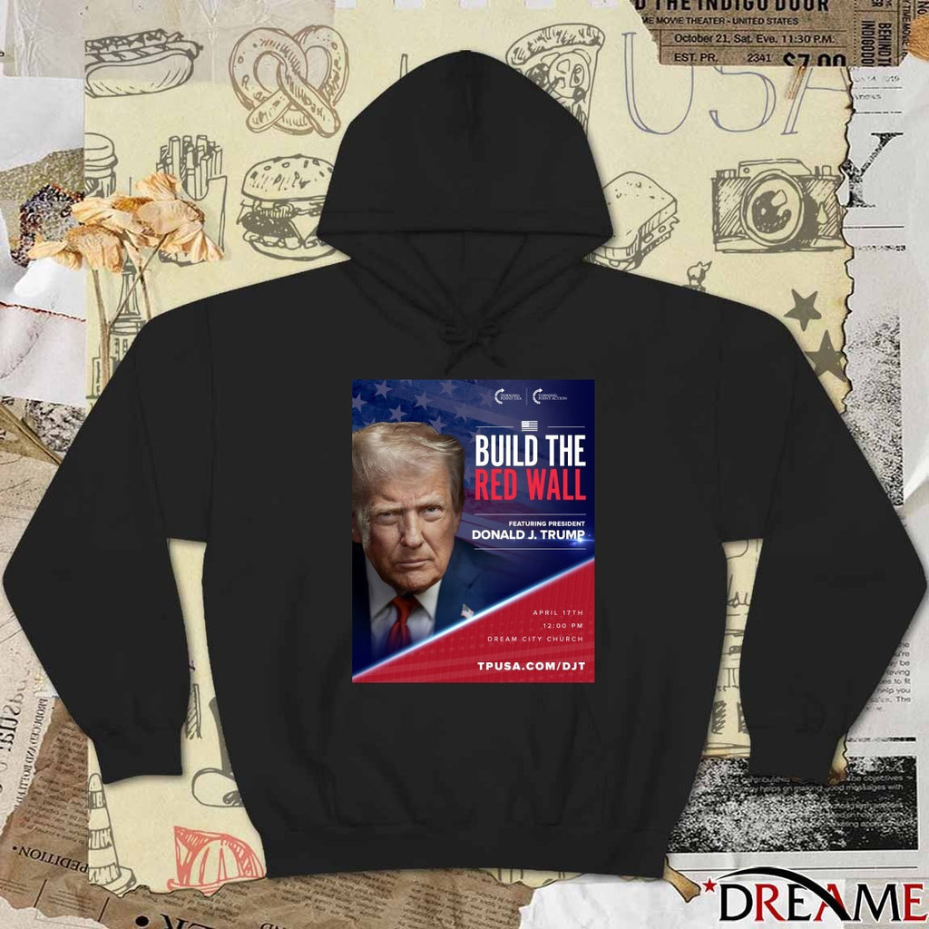Build The Red Wall Featuring President Donald J. Trump Arizona Poster t-shirt
