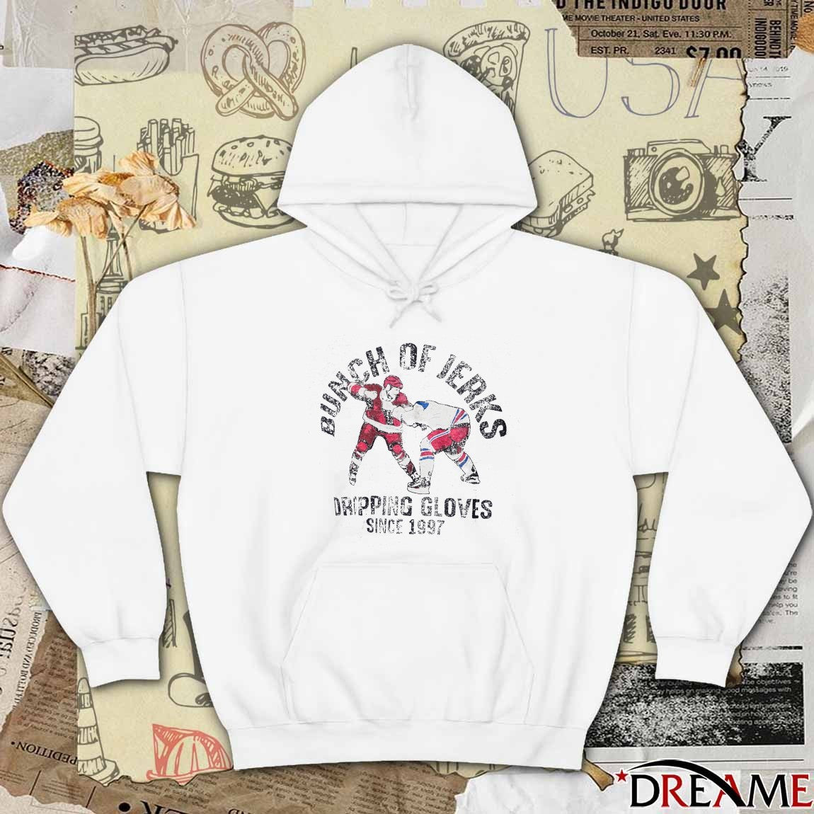 Bunch Of Jerks Dripping Gloves Since 1997 Carolina Hurricanes Hockey Players t-shirt