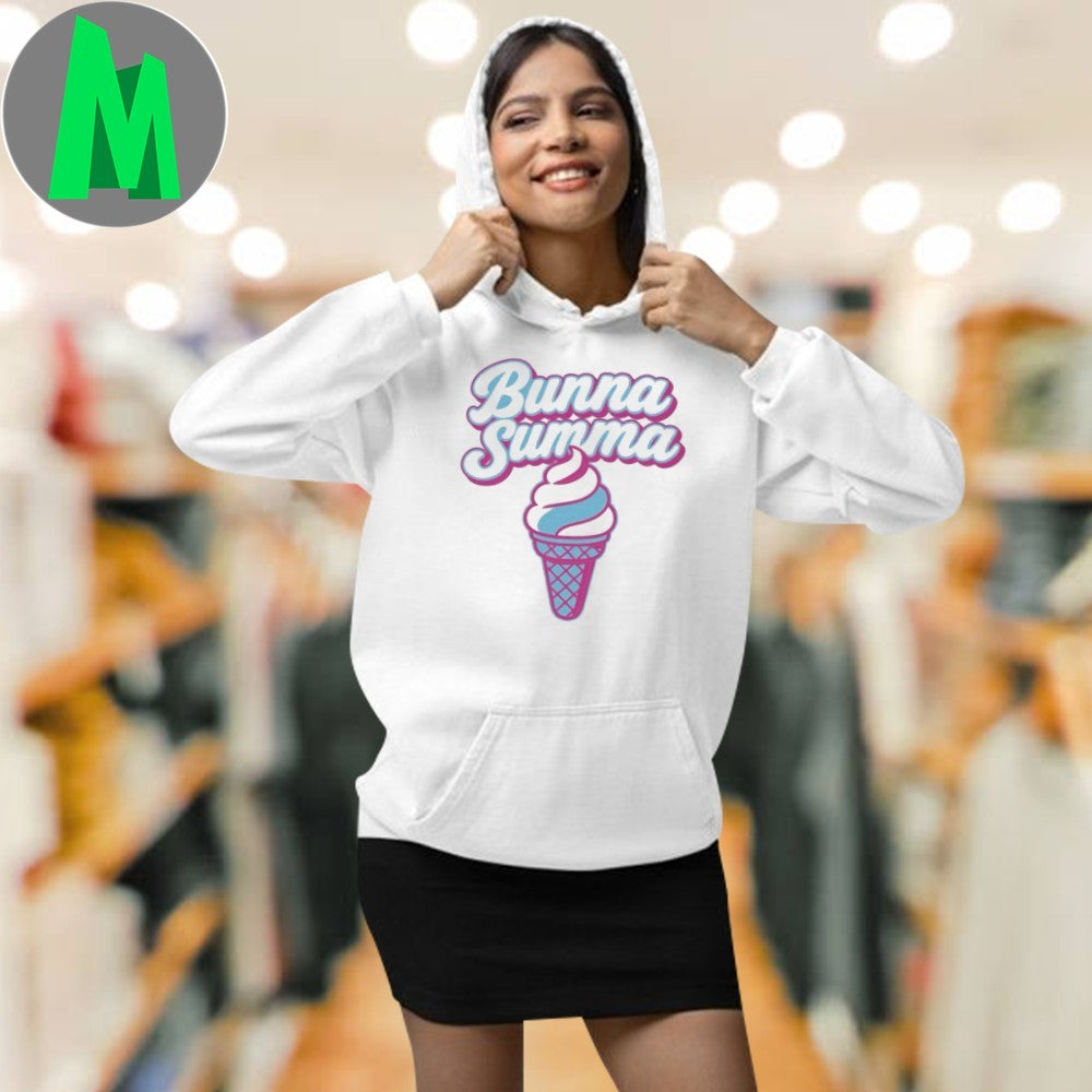 Bunna Summa Ice Cream Cone Graphic Ladies T-Shirt