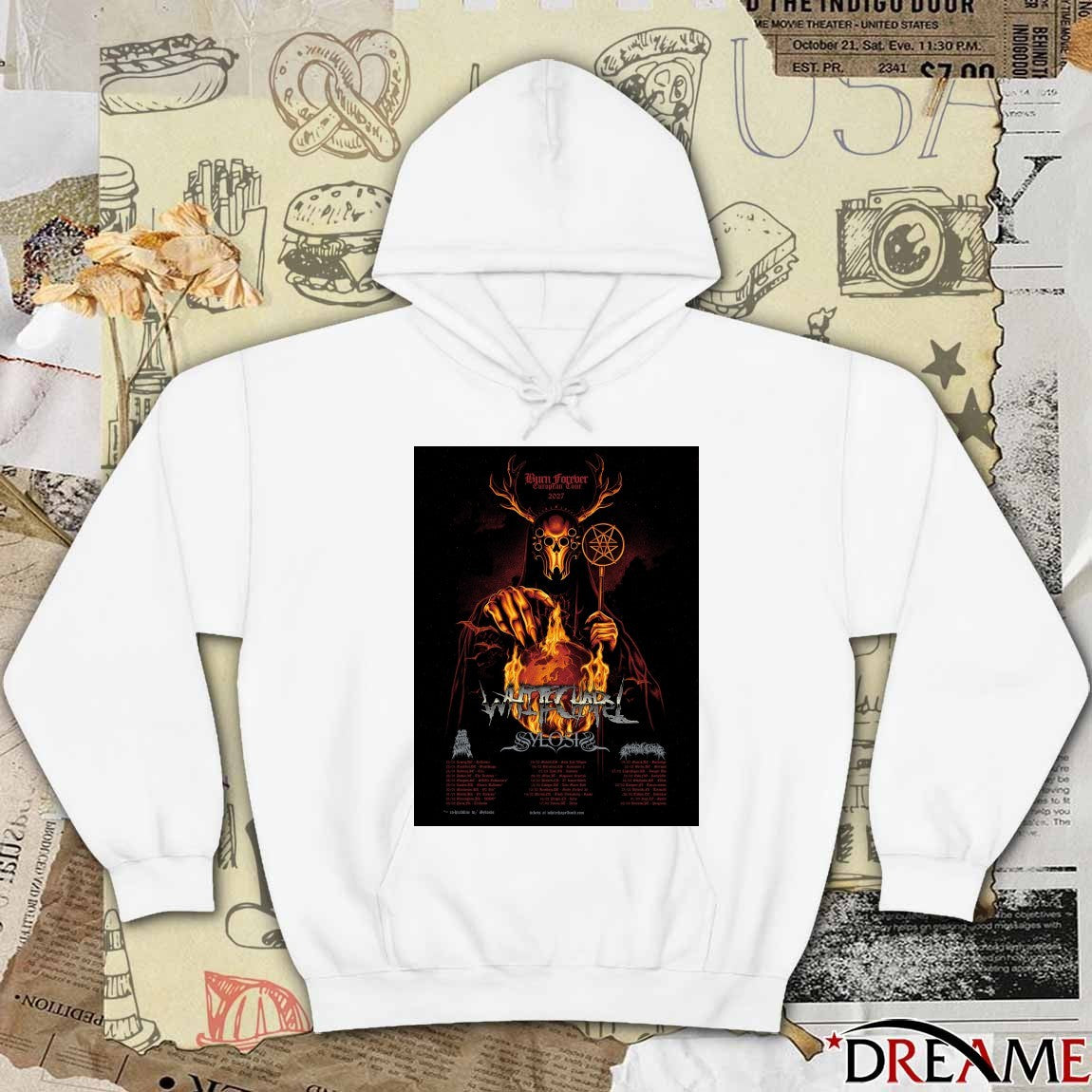 Burn Forever European Tour 2027 Whitechapel Sylosis on UK dates Poster t-shirt