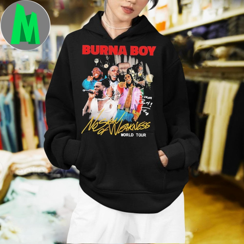 Burna Boy No Sign of Weakness Tour 15th Anniversary 2025 Shirt