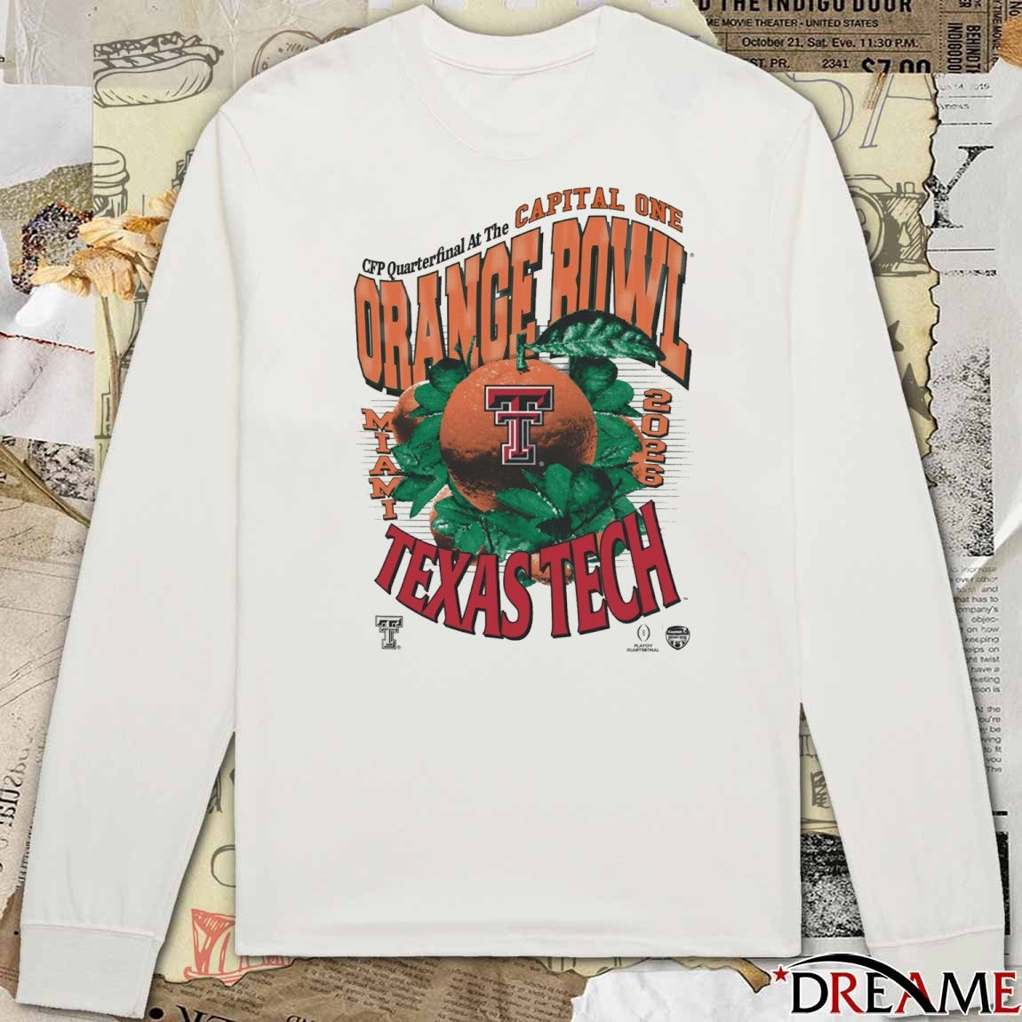 CFP Quarterfinal At The Capital One Orange Bowl Texas Tech Red Raiders Miami 2025 t-shirt