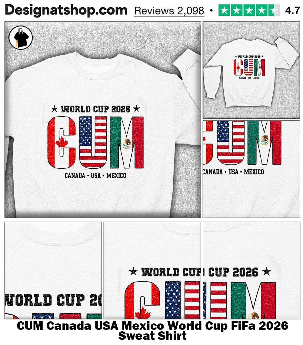 CUM Canada USA Mexico World Cup FiFa 2026 shirt