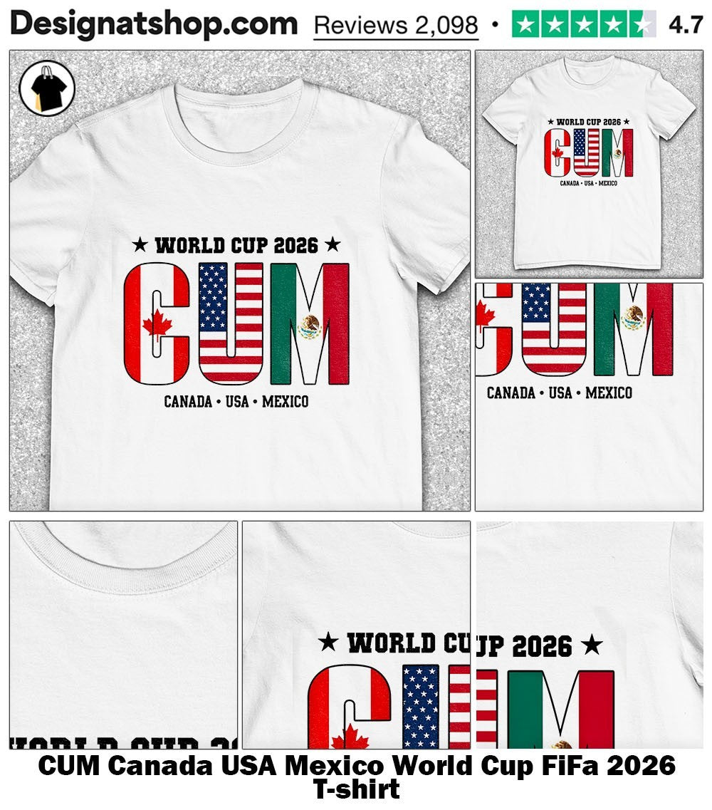 CUM Canada USA Mexico World Cup FiFa 2026 shirt