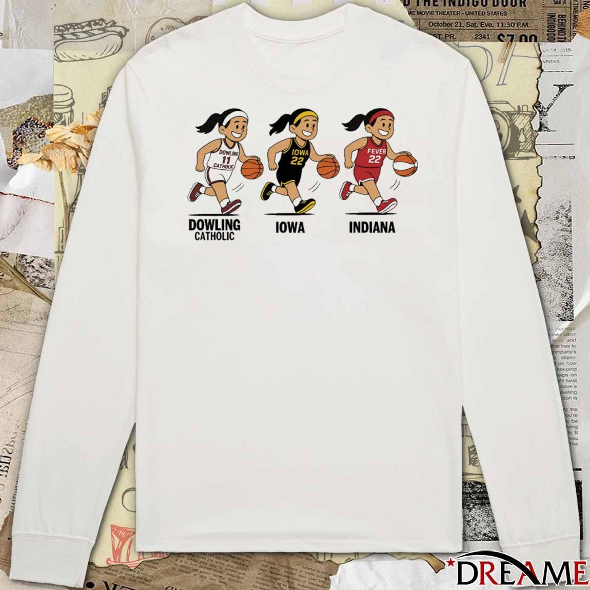 Caitlin Clark Evolution Dowling Catholic Iowa Indiana t-shirt
