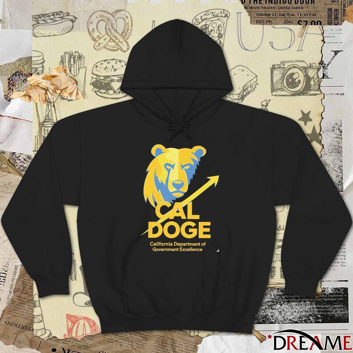 Cal Doge California Department of Government Efficiency t-shirt