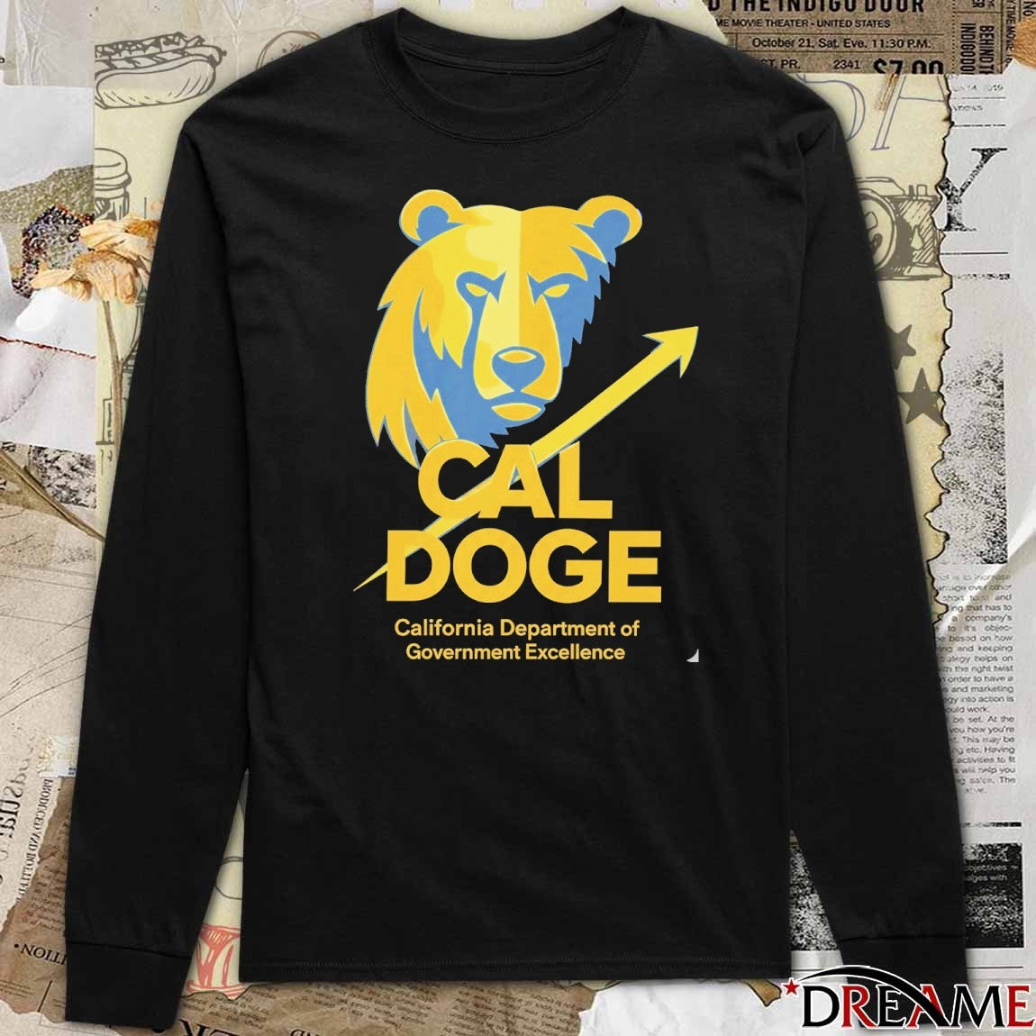 Cal Doge California Department of Government Efficiency t-shirt