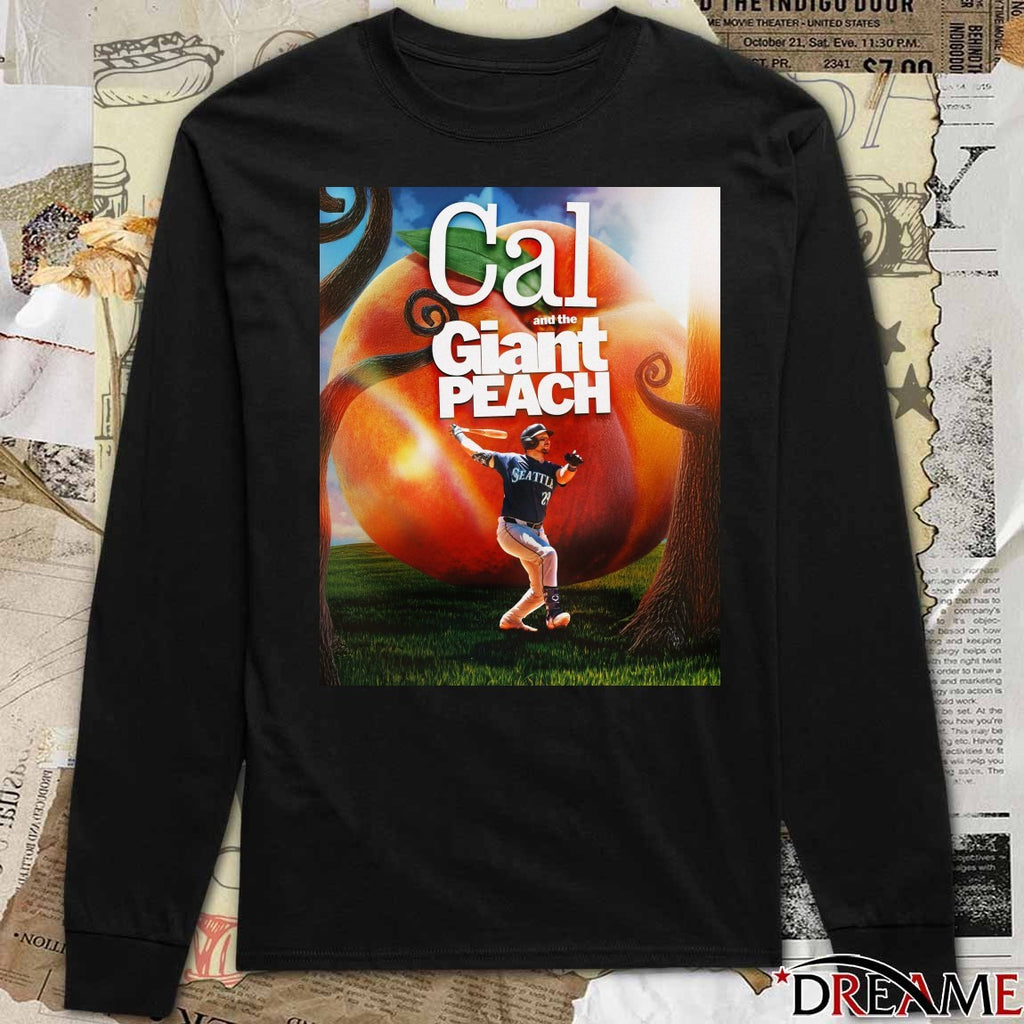 Cal Raleigh And The Giant Peach Seattle Mariners MLB Poster t-shirt