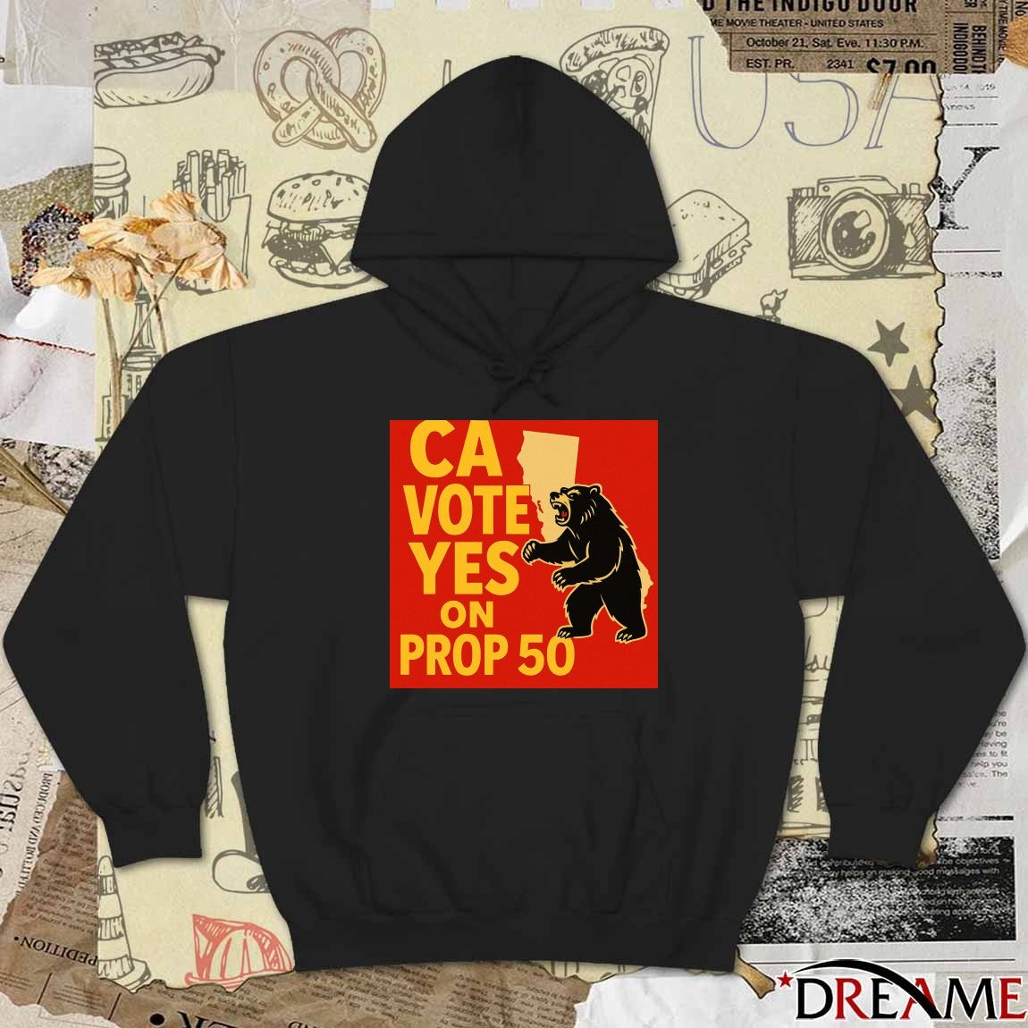 California Vote Yes On Proposition 50 November 4 2025 Poster t-shirt