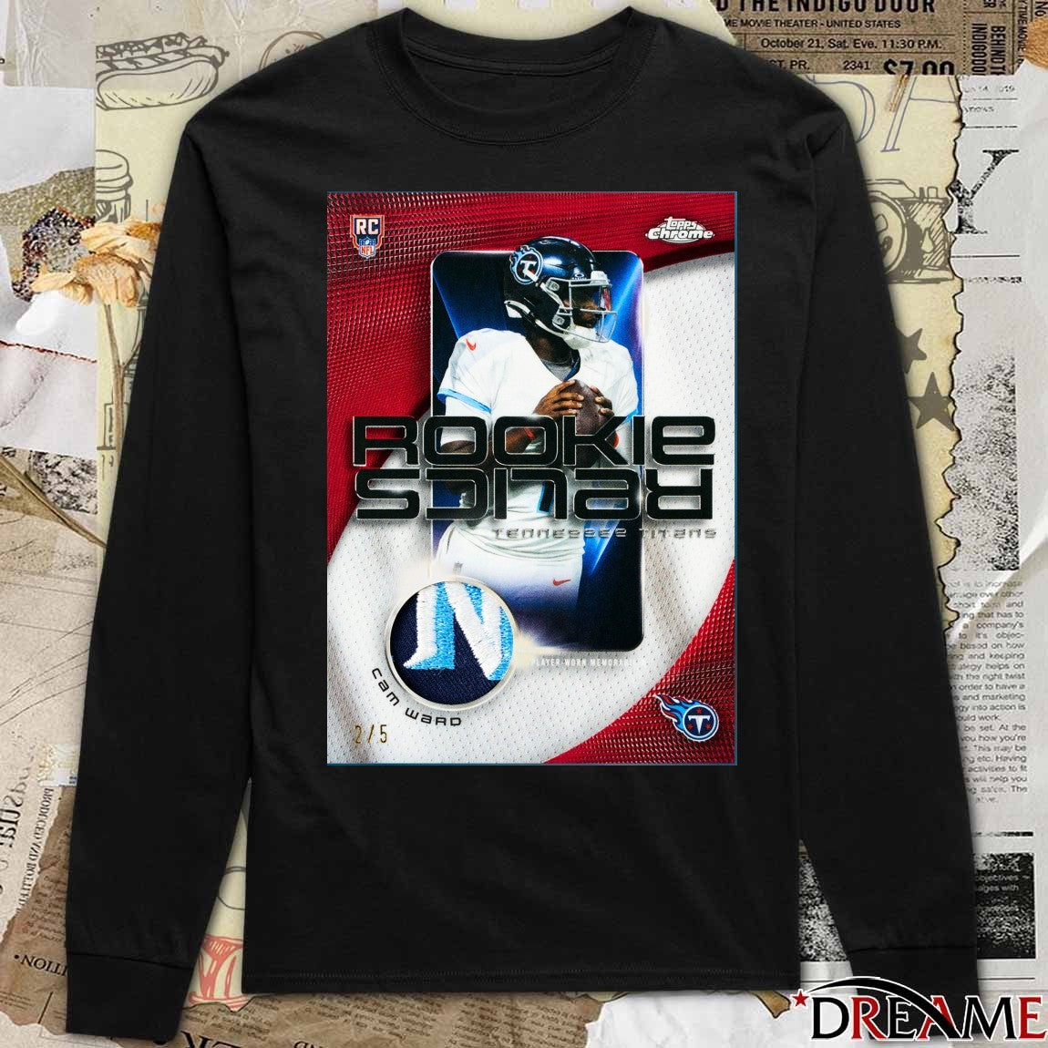 Cam Ward Rookie Relics Tennessee Titans Topps Poster t-shirt