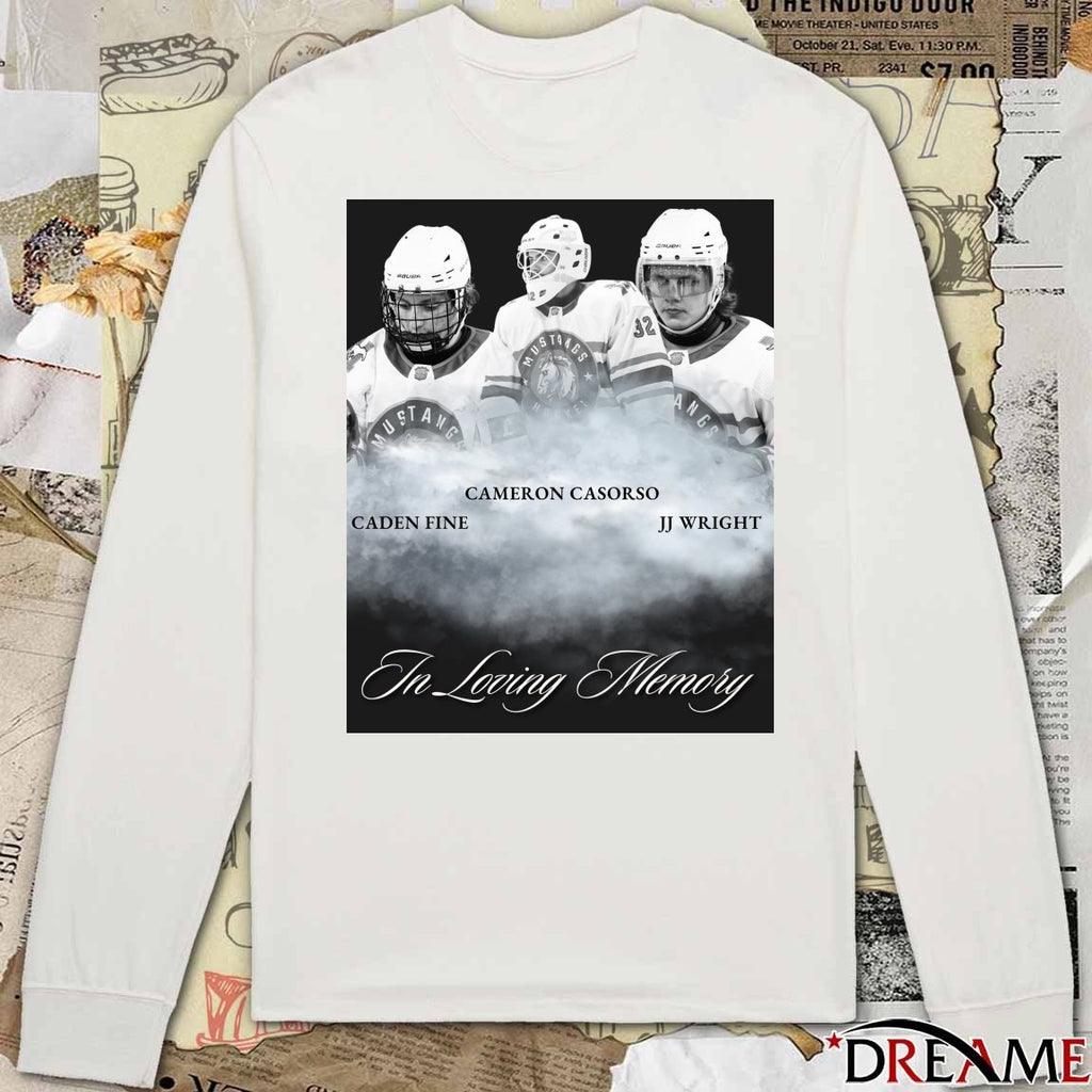 Cameron Casorso, Caden Fine And JJ Wright In Loving Memory Southern Alberta Mustangs Poster t-shirt