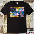 Captain America Chris Evans and Falcon Anthony Mackie Topps Certified Autograph Issue Signatures Poster t-shirt
