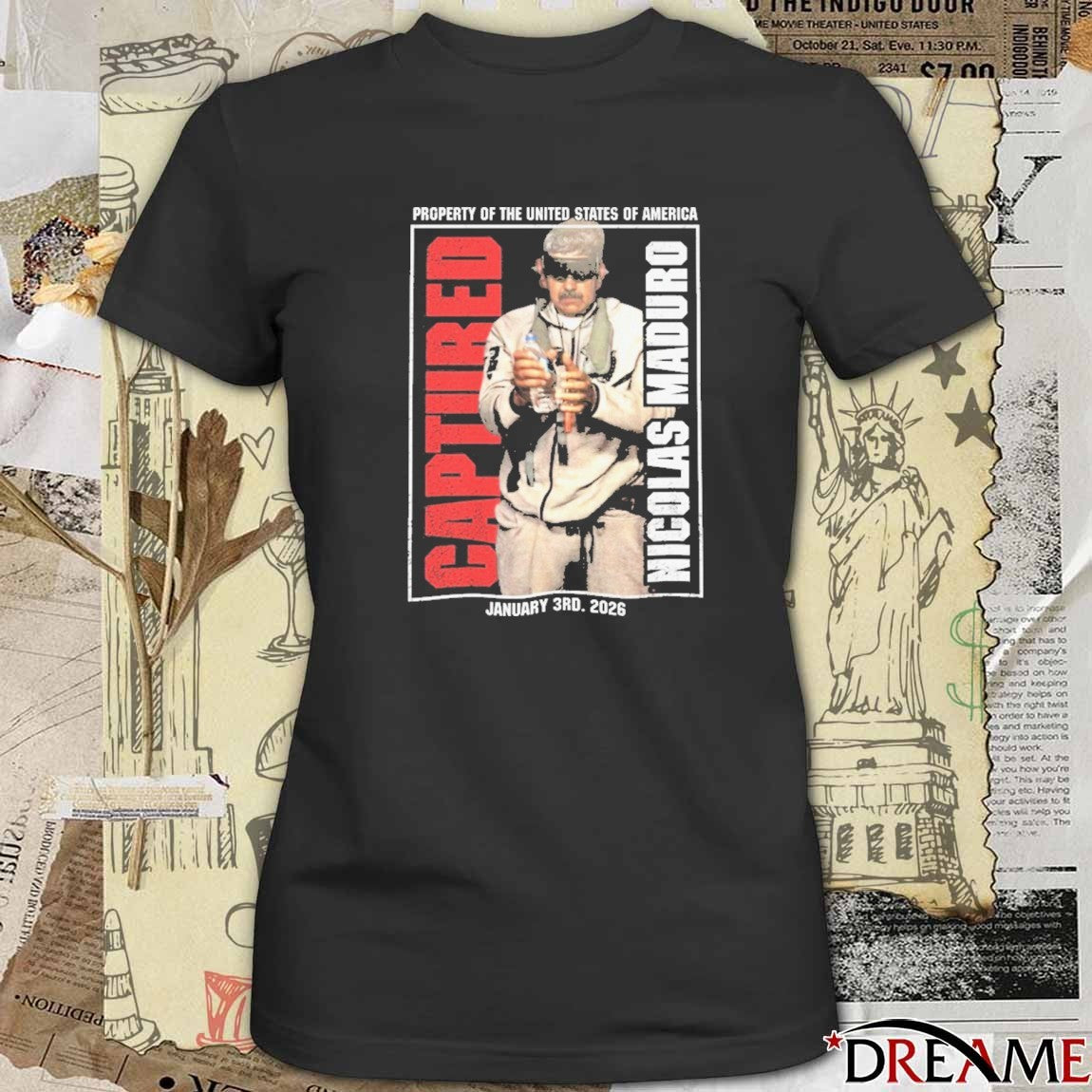 Captured Nicolas Maduro Property Of The United States Of America – Free Venezuela t-shirt