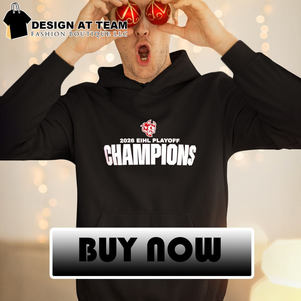 Cardiff Devils winning the 2026 Elite Ice Hockey League Playoffs Champions shirt