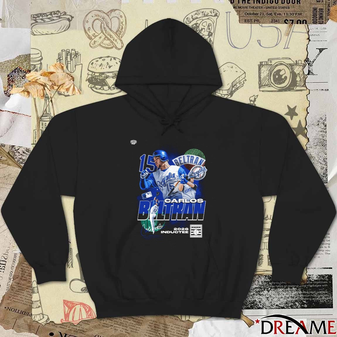 Carlos Beltrán Kansas City Royals National Baseball Hall of Fame 2026 Inductee Signature t-shirt